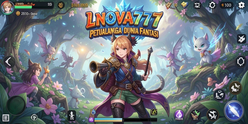Tampilan aksi menarik dari gameplay LNOVA777 yang penuh warna.