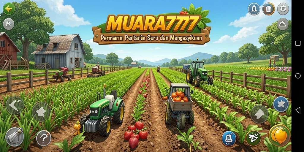 Tampilan grafis yang memukau dari gameplay pertanian di MUARA777.