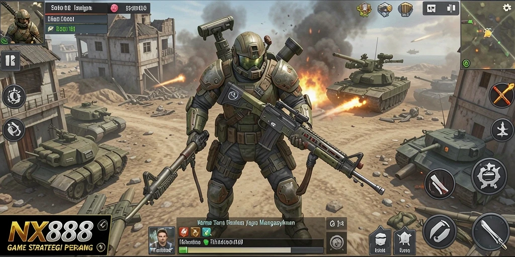 Tampilan gameplay yang mengasyikkan dari NX888.