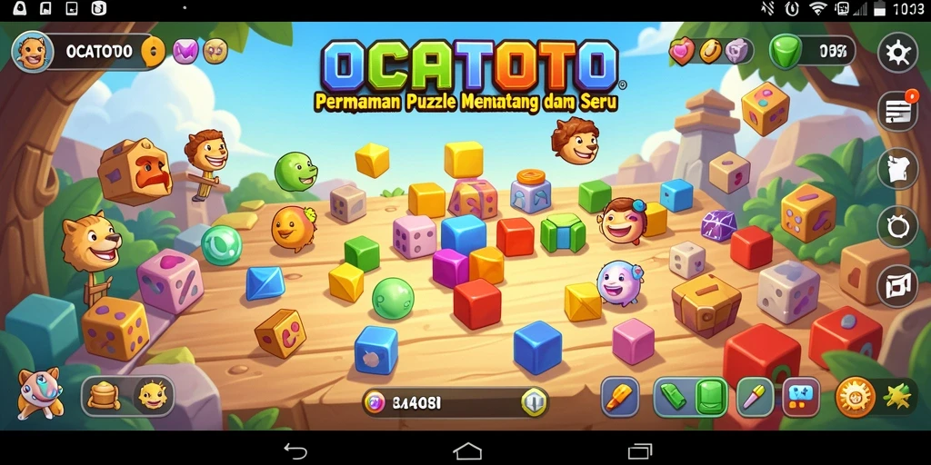 Tangkapan layar OCATOTO menampilkan gameplay Puzzle yang menarik dan penuh tantangan.