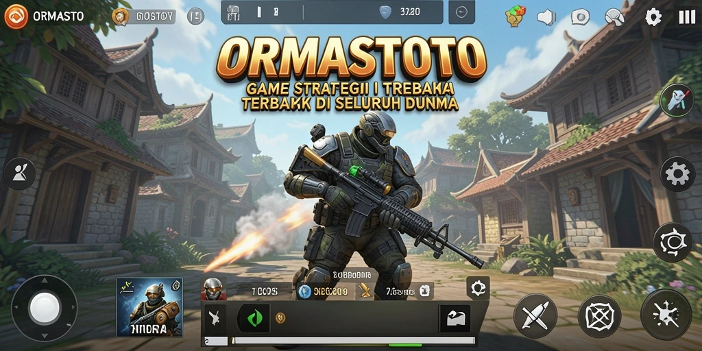Screenshot menunjukkan tampilan strategis gameplay ORMASTOTO.