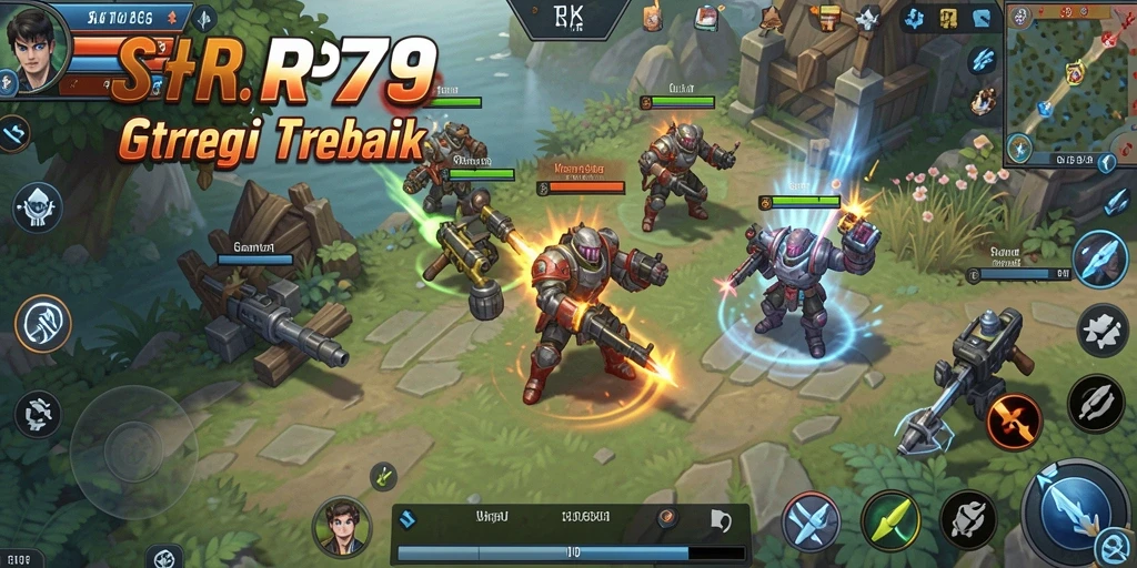 Screenshot RP79 menunjukkan pertempuran strategis yang seru.