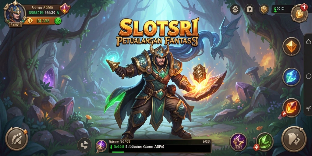 Tampilan gameplay SLOTSRI yang penuh aksi dan petualangan.