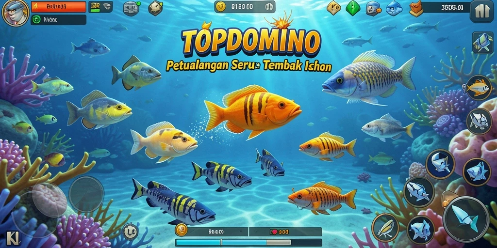 Screenshot gameplay Tembak Ikan yang seru di TOPDOMINO.