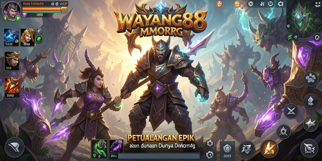 Tampilan gameplay menakjubkan dalam dunia MMORPG WAYANG88.